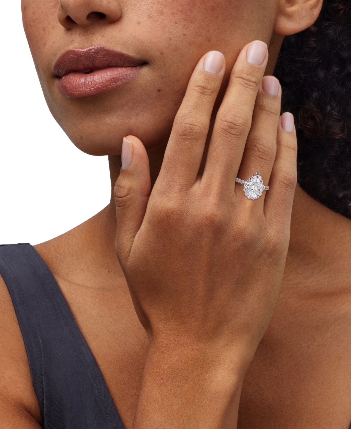 Macy's Igi Certified Lab-Grown Diamond Ring (4-1/2 ct. t.w.) in 14k White Gold