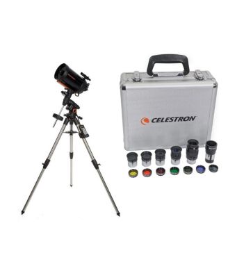 Advanced VX 8" Schmidt-Cassegrain Telescope - with Deluxe Accessory Kit (5 Celestron Plossl Eyepieces, 1.25" Barlow Lens, 1.25" Filter Set