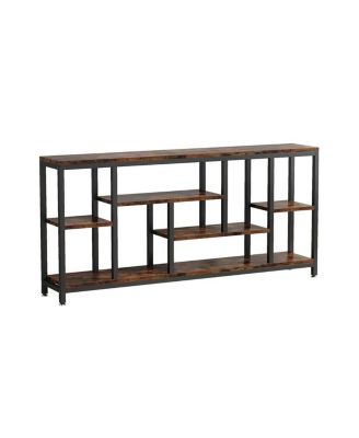 Console Table with Storage Shelves for Entryway or Sofa