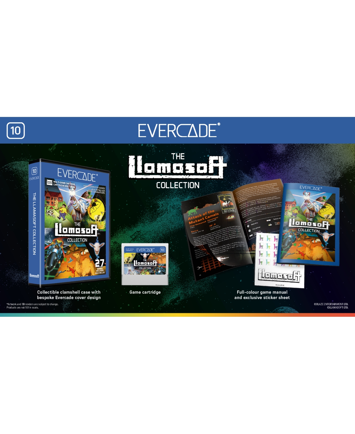 Blaze Entertainment Evercade Llamasoft Collection Arcade Shooter, Collectible Physical Edition