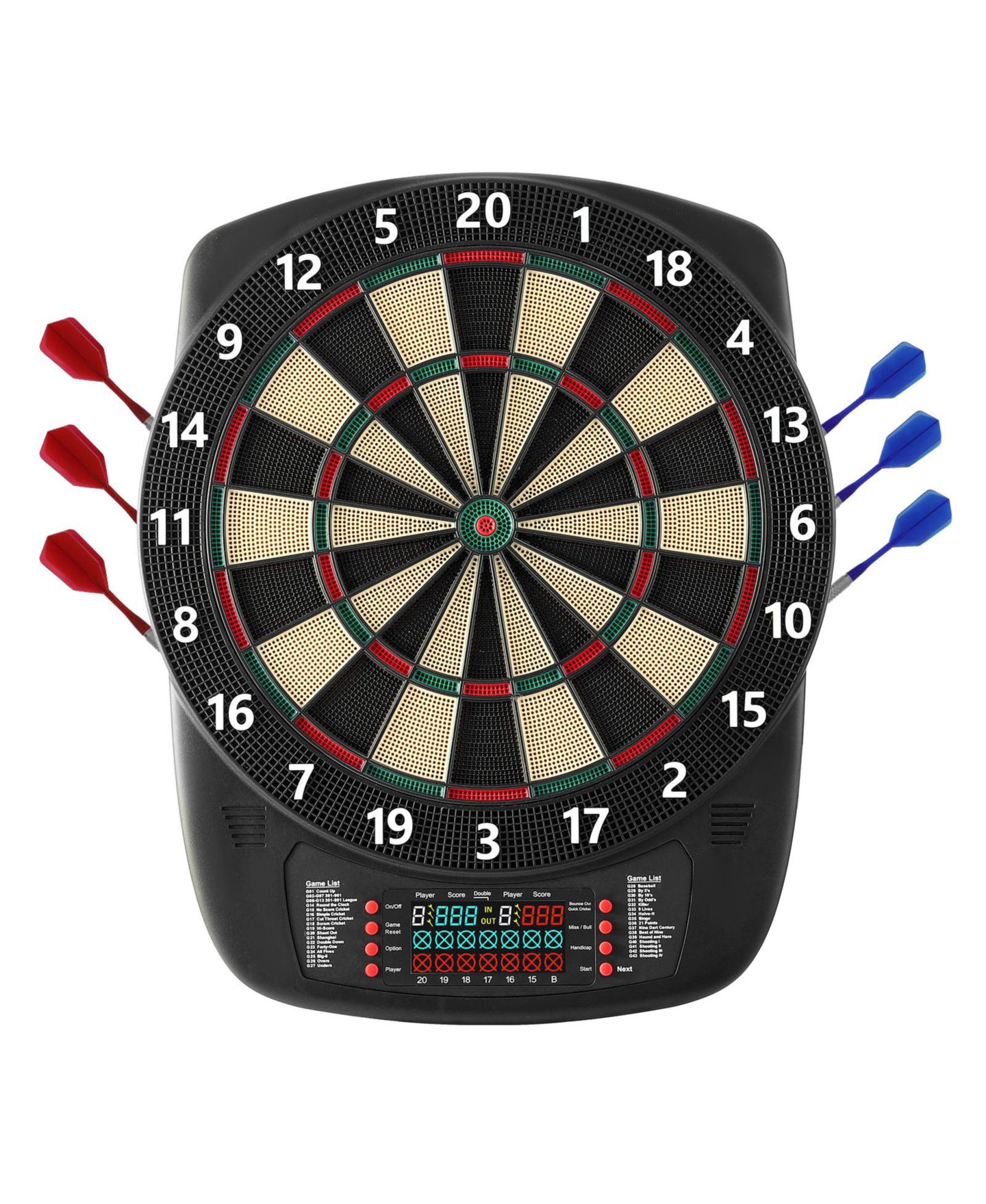 Детская игрушка HONGGE Electronic Dart Board with 43 Games, Ages 3+, цвет: Чёрный — фото 2
