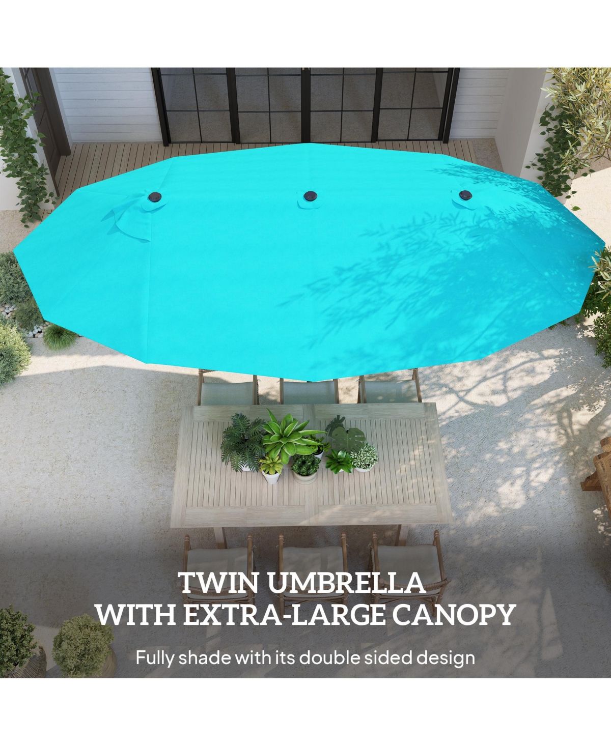 Outsunny Extra Large 15feet Patio Umbrella