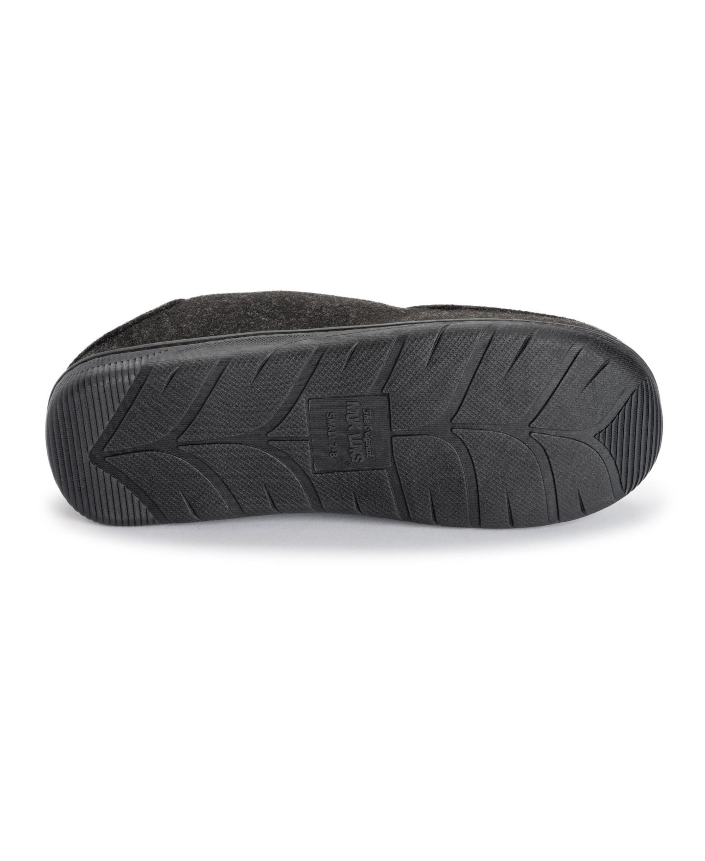 Мужские тапочки MUK LUKS Owen Full Foot Slippers, цвет: Чёрный меланжевый — фото 4