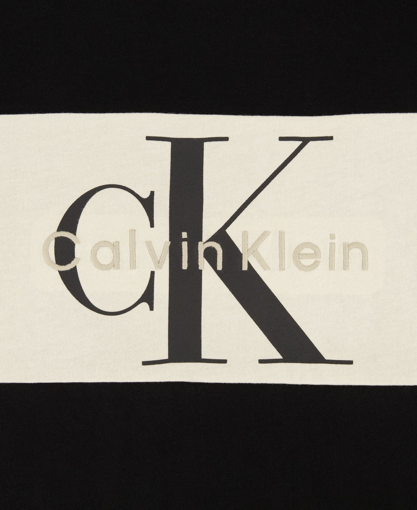 Футболка Calvin Klein Embroidered Short-Sleeve для мальчиков, цвет: Чёрный — фото 10