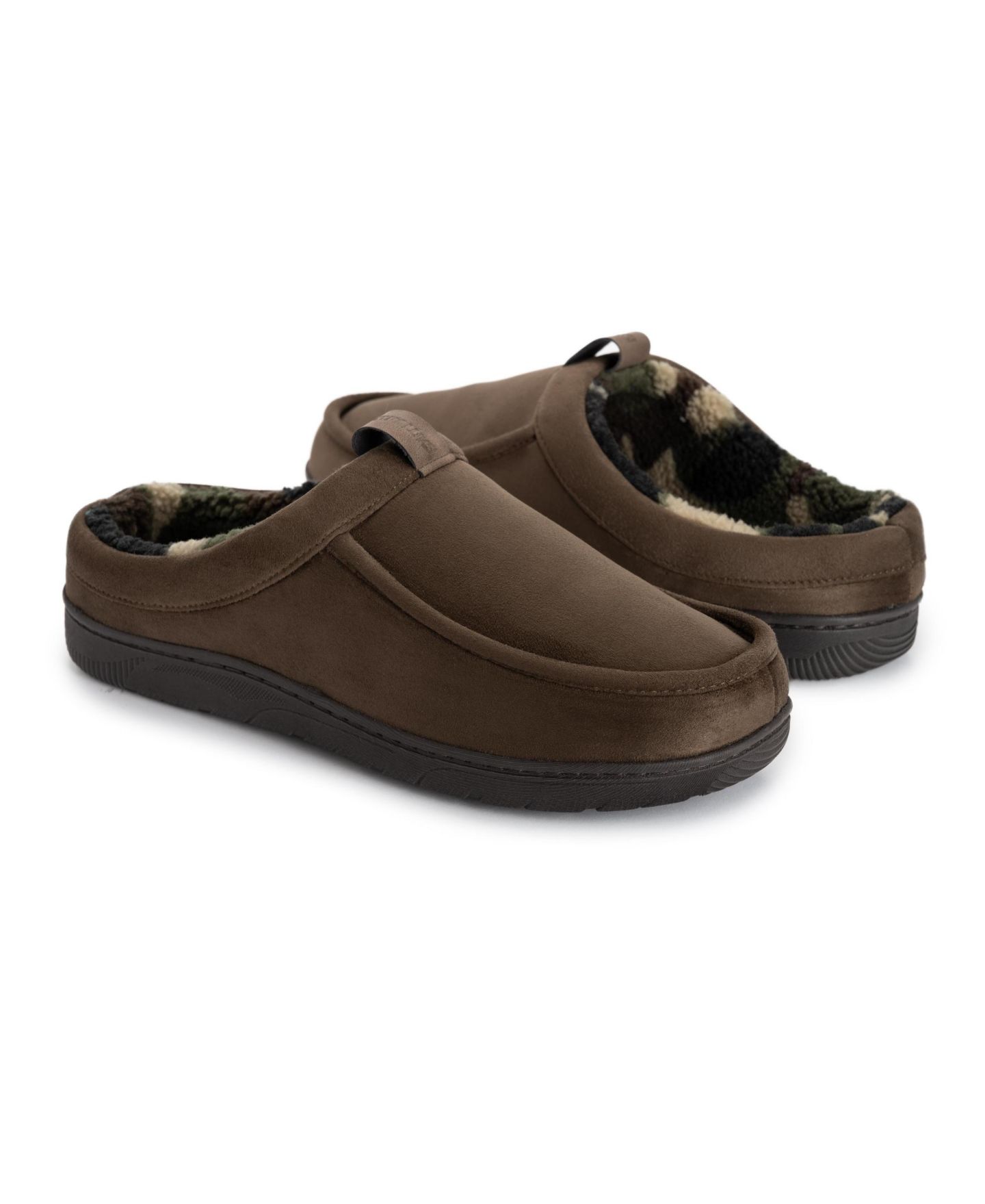 Мужские сабо MUK LUKS Miles Clog Slippers, цвет: Тёмный коричневый — фото 9