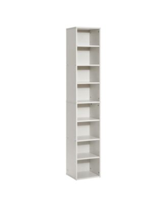 8 Tier Tall Bookcase with Adjustable Shelf for Home Office