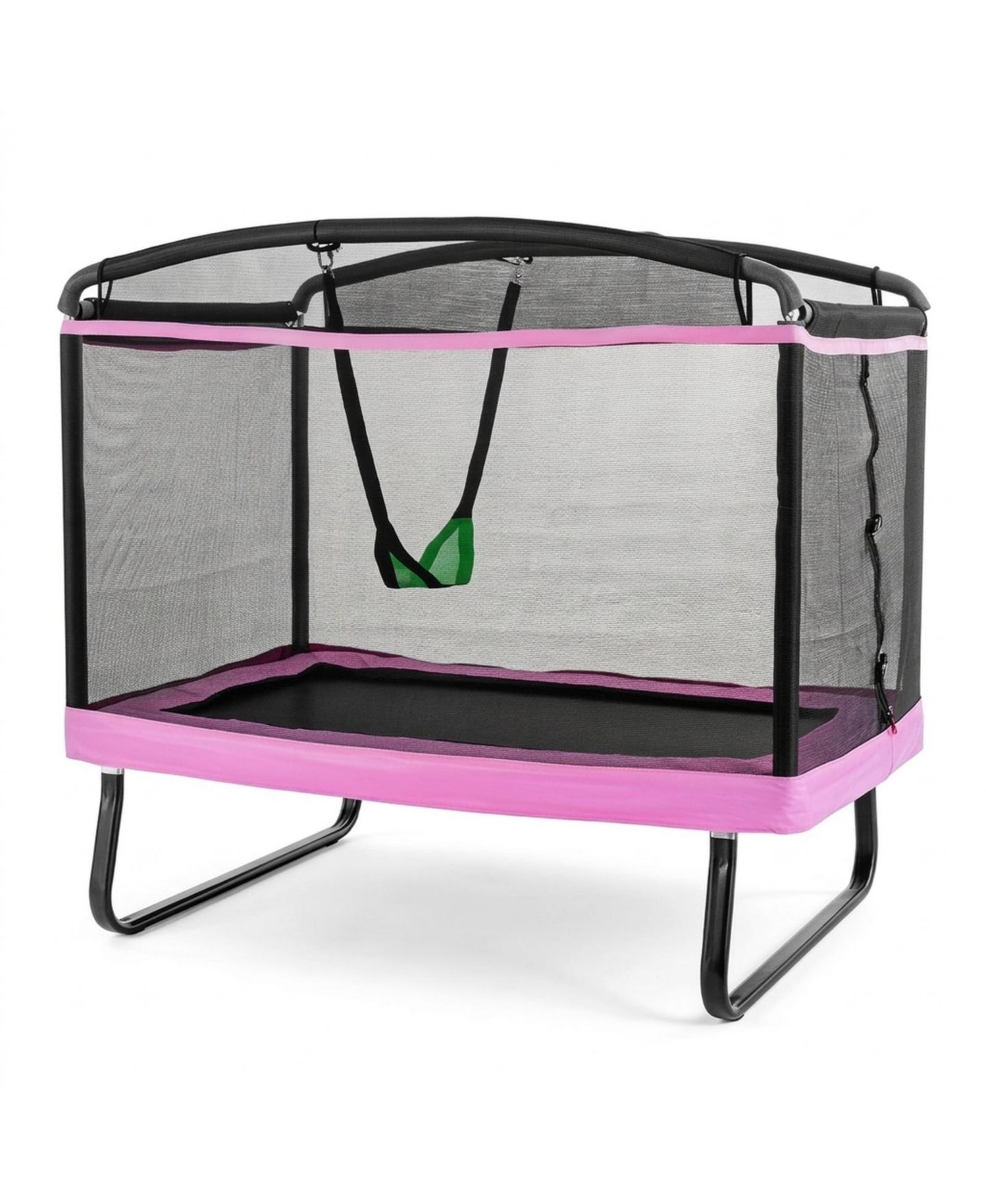 Детская игрушка SUGIFT 6 Feet Kids Trampoline with Safety Enclosure Net and Removable Swing, Ages 3+, цвет: Розовый — фото 1
