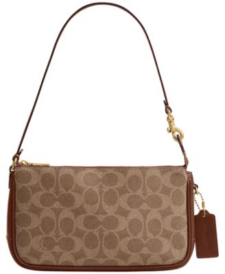 Plaza Small Signature Leather Shoulder Handbag