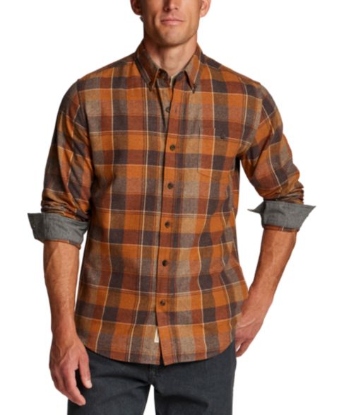 Мужская рубашка Weatherproof Vintage Button-Front Flannel, цвет: Карамельный золотой