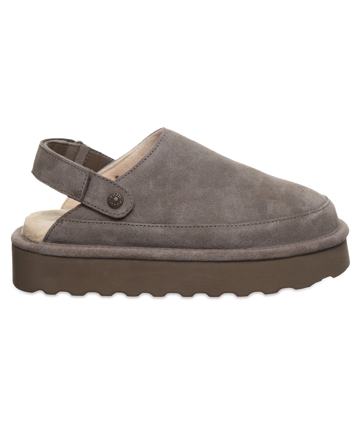 Bearpaw Women's Brooke Platform Suede Slip-On Clogs