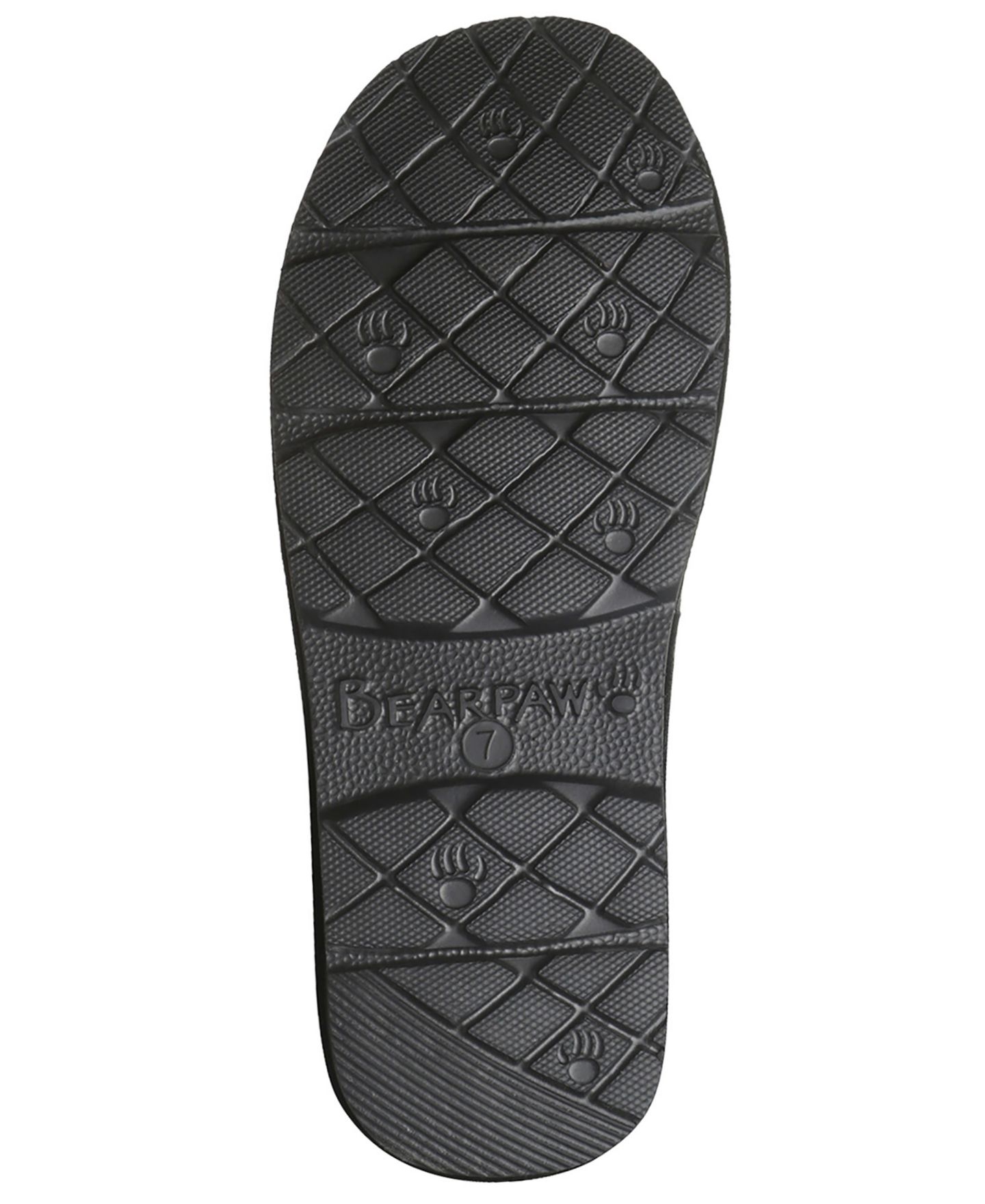 Женские тапочки BEARPAW Delanie Suede Slip-On Slippers, цвет: Чёрный — фото 5
