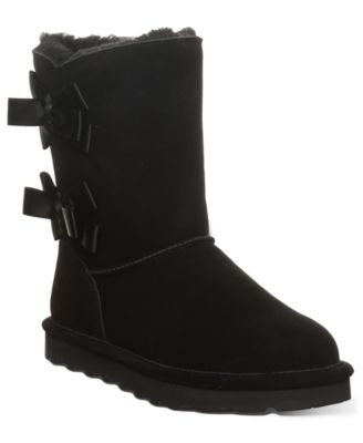 Women's Zaria Ribbon Bow Detail Mid-Calf Boots
