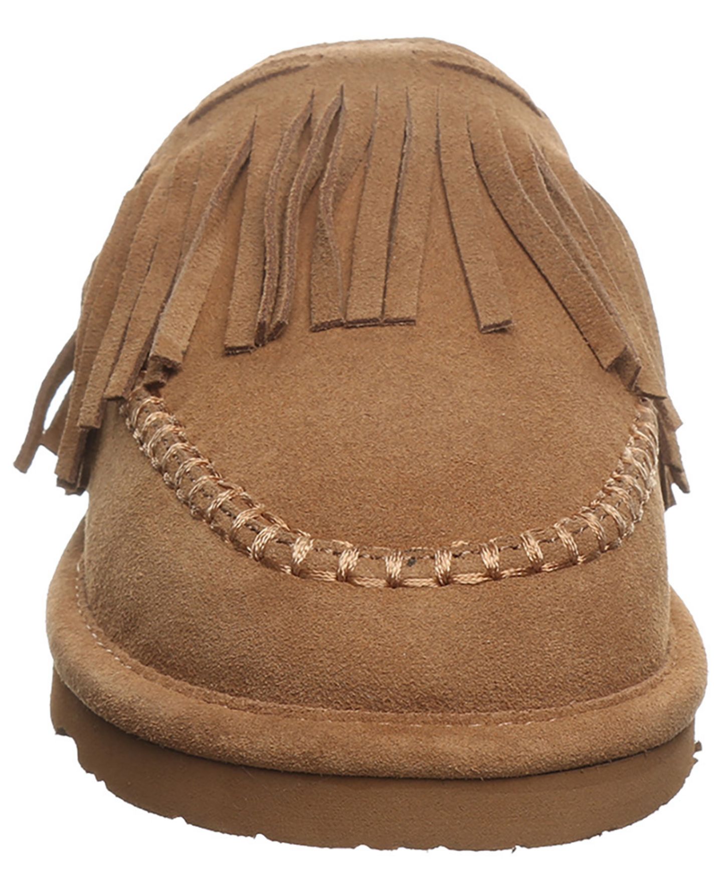 Женские тапочки BEARPAW Briony Fringe Detail Scuff Slippers, цвет: Hickory — фото 8