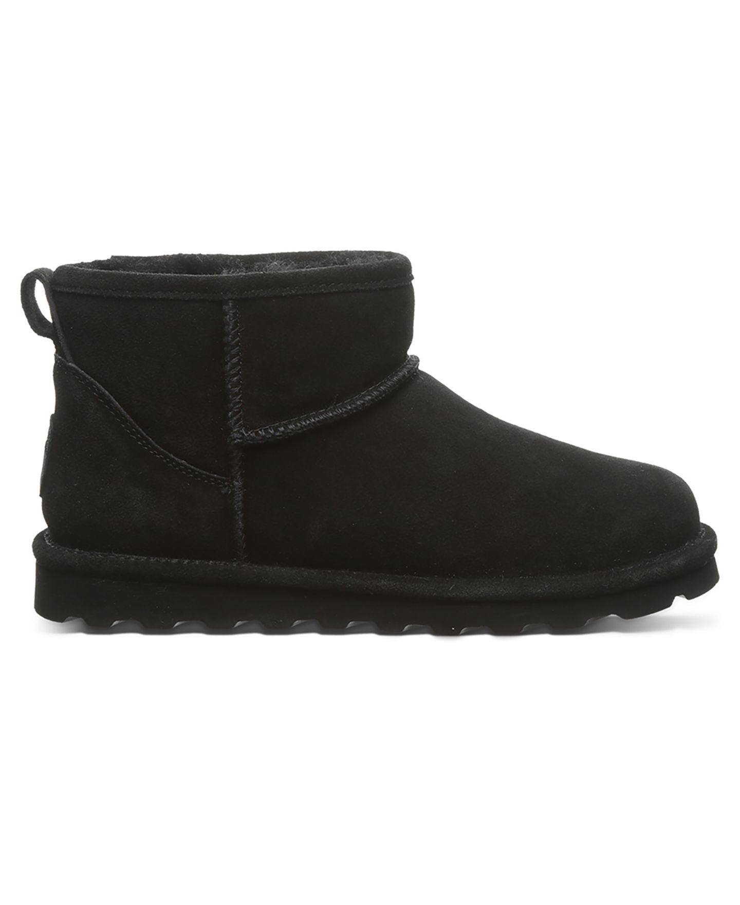 Женские ботинки BEARPAW Shorty Round Toe Suede Booties, цвет: Чёрный — фото 2