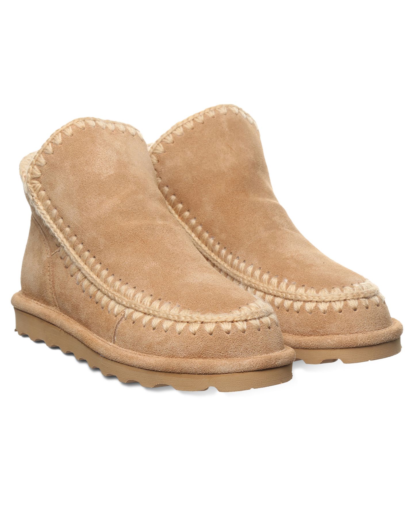 Женские ботинки BEARPAW Winter Crochet Detail Ankle, цвет: Кофейный — фото 7