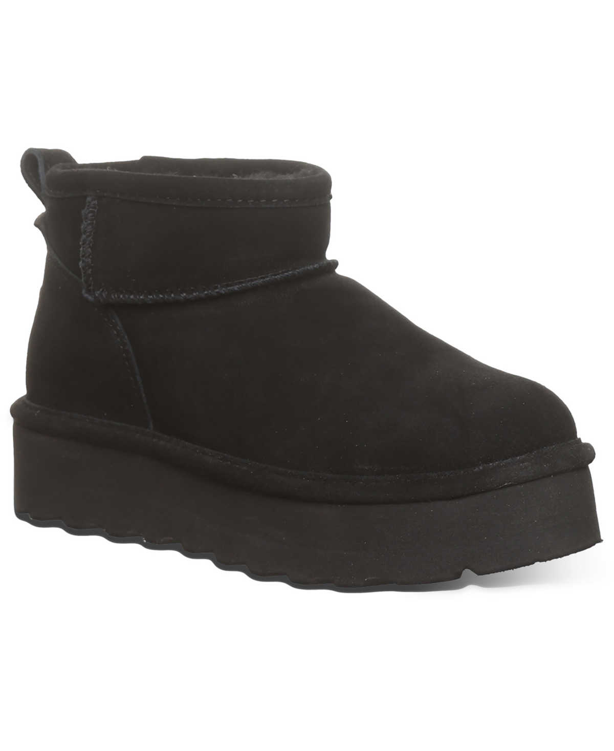 Bearpaw Women's Retro Shorty Platform Pull-on Ankle Boots In Black