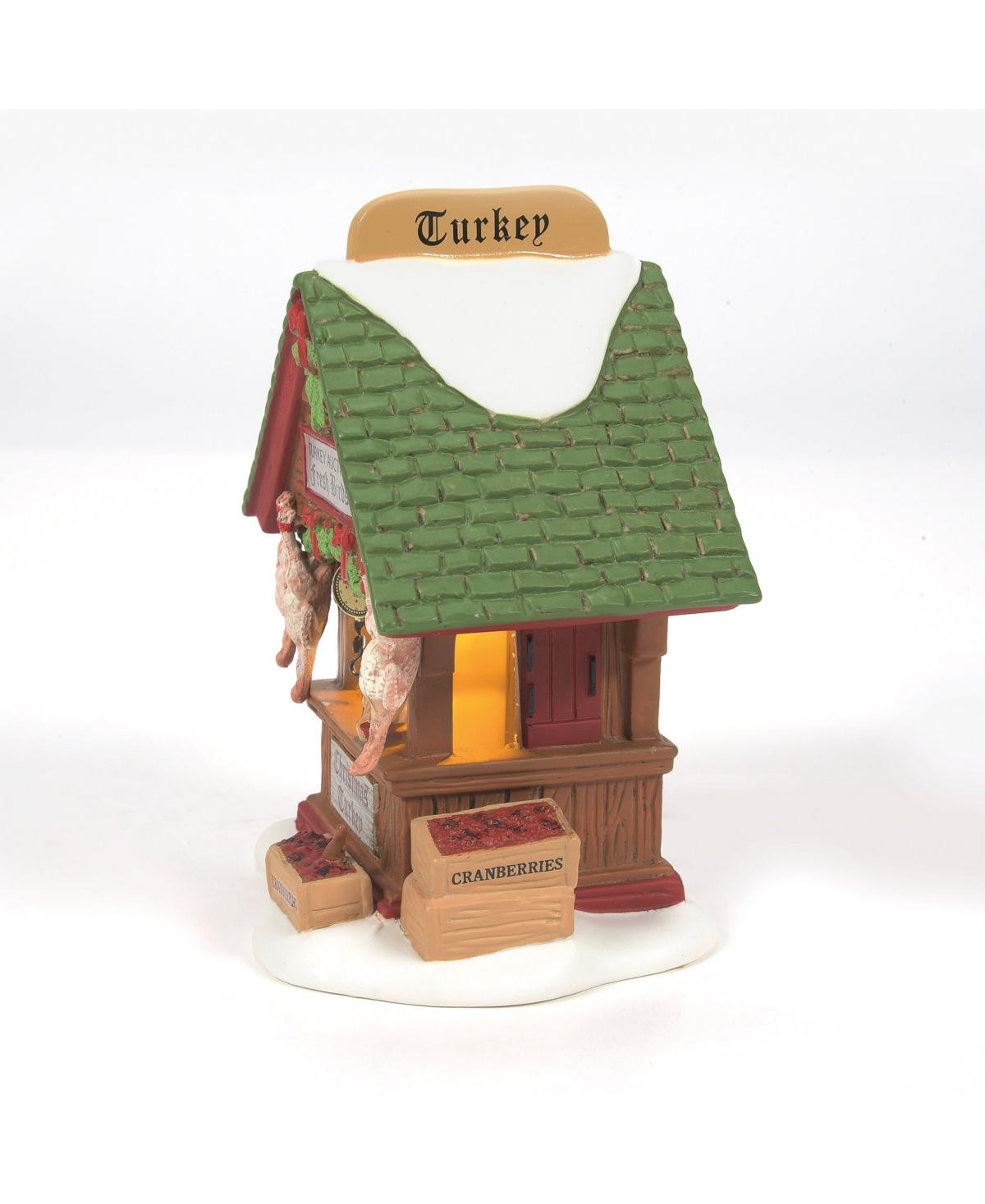 Department 56 Dickens Village Dressed Turkey Auction, Set of 2
