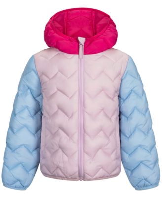 Toddler Girls' 2T-5T Zig Zag Quilt Midweight Packable Jacket