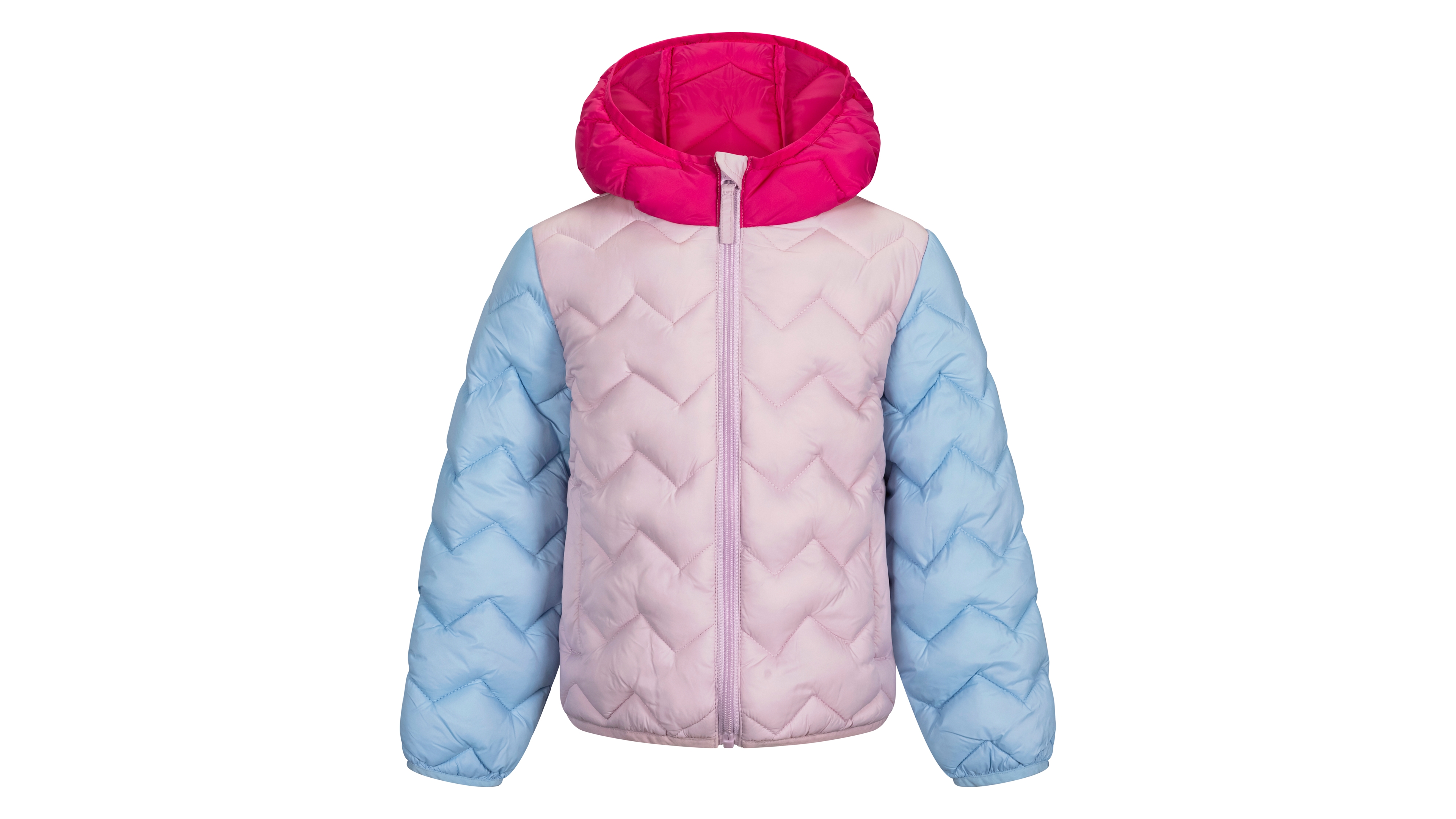 S Rothschild & Co Toddler Girls' 2T-5T Zig Zag Quilt Midweight Packable Jacket