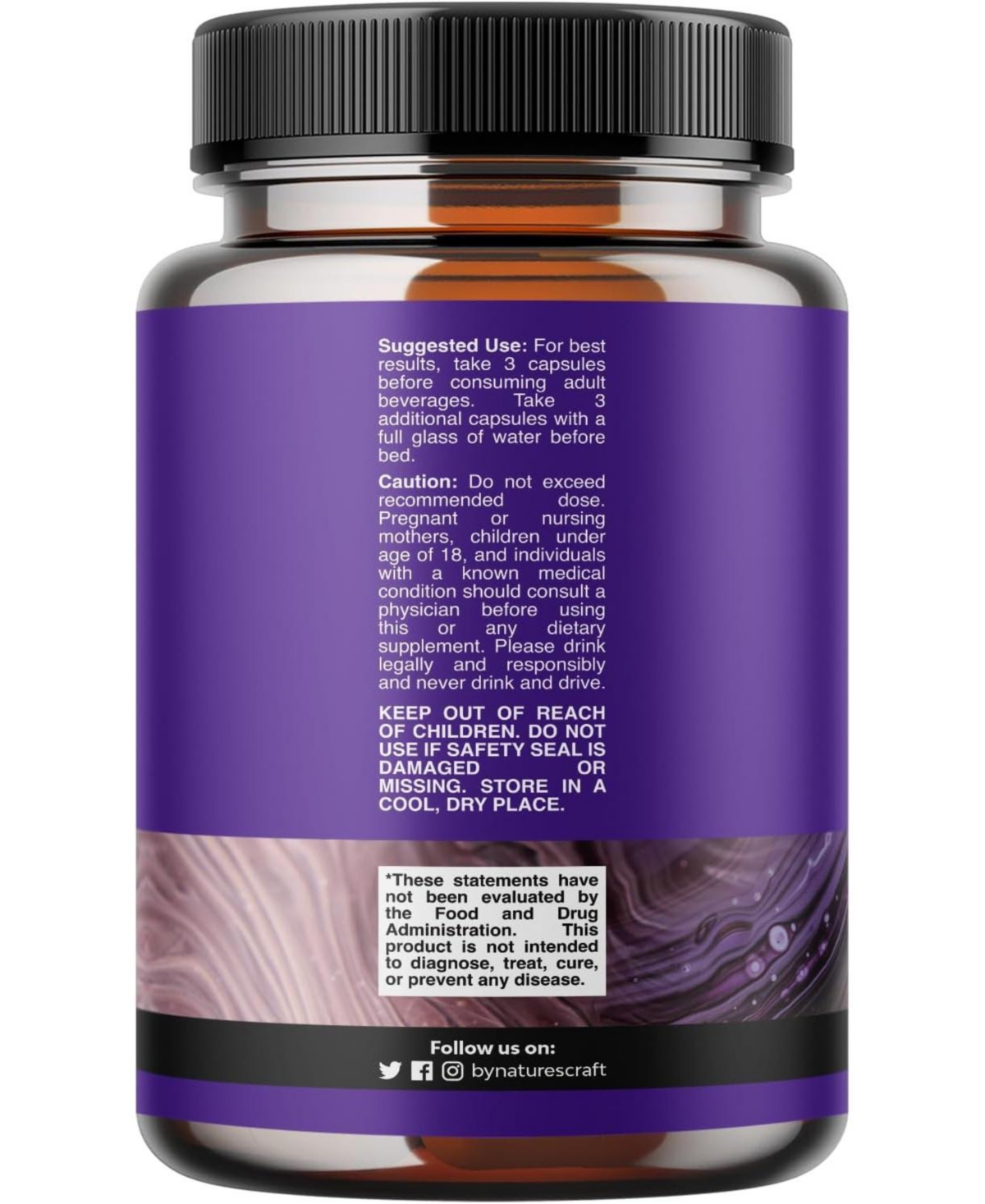 Nature's Craft Hang-12 Capsules, Pre and Post Drinking Recovery Liver Support Supplement, Nature's Craft, 60 Count