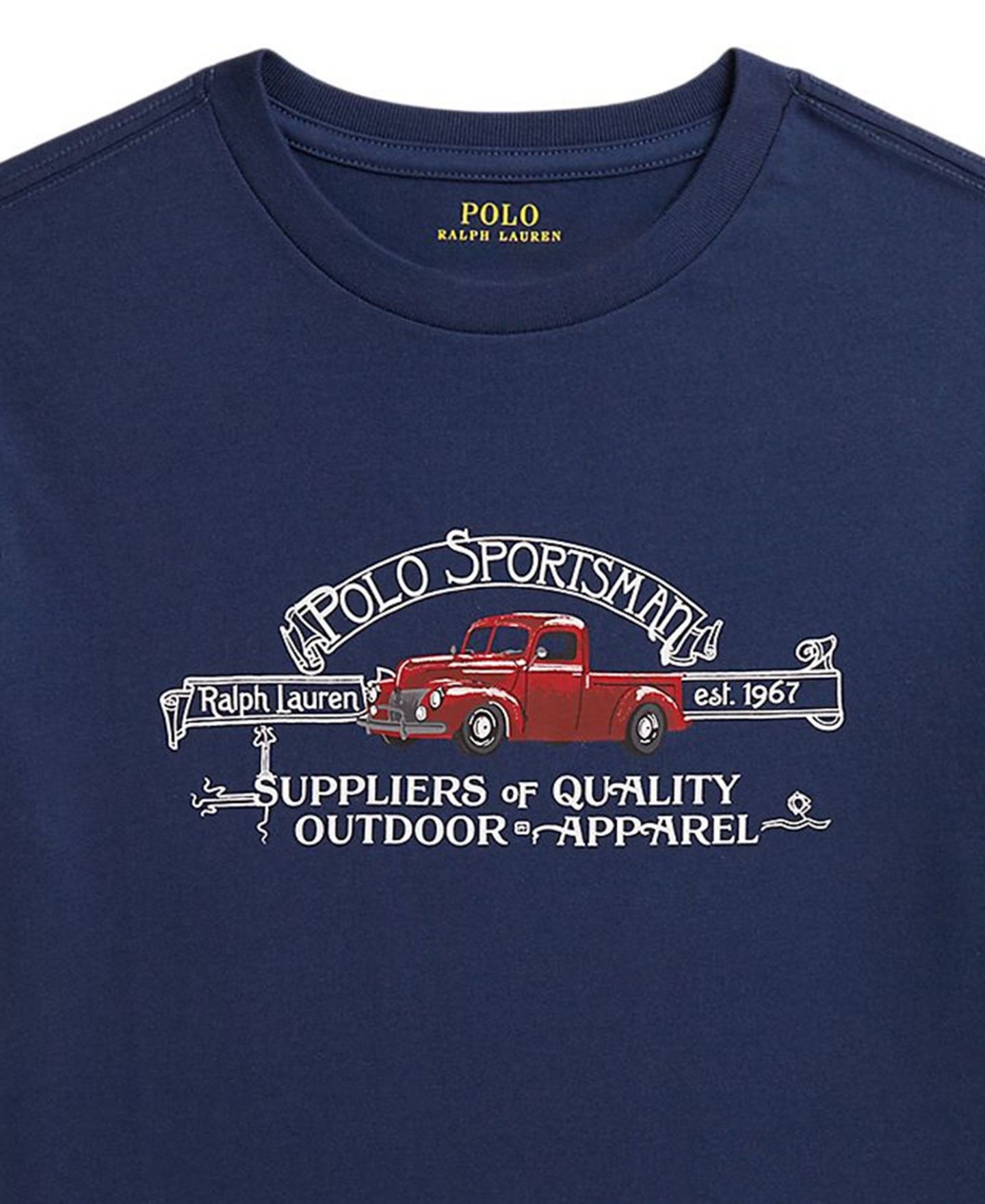 Футболка Polo Ralph Lauren Polo Sportsman Jersey для мальчиков, цвет: Тёмно-синий — фото 3