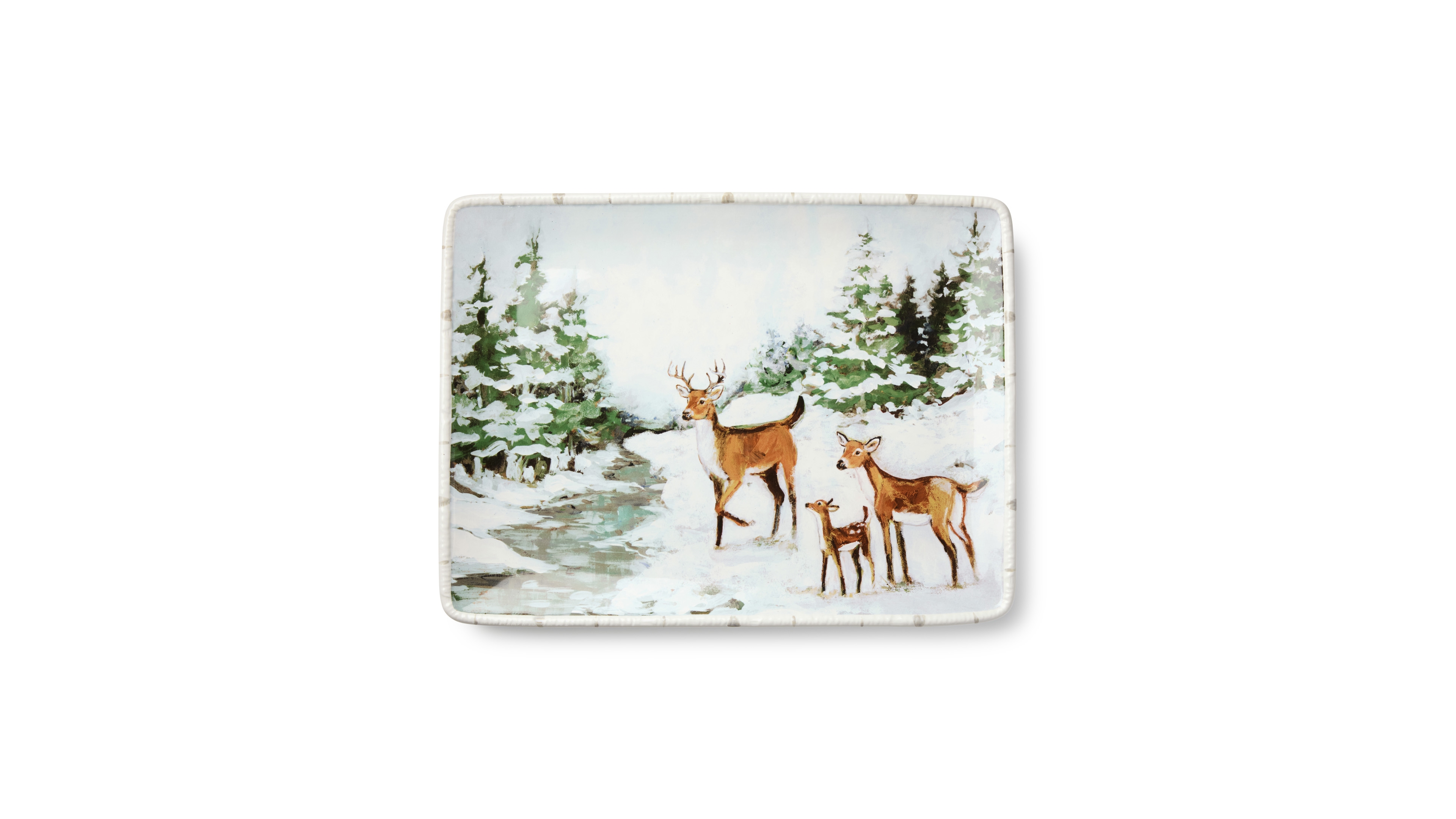 Certified International Winter Cabin Rectangular Platter