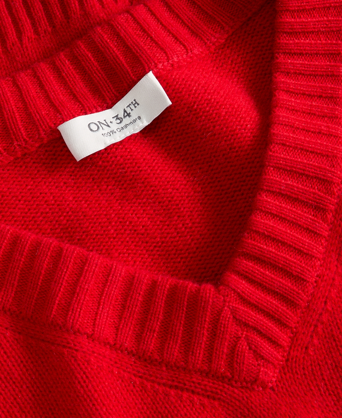 On 34th Women's Cashmere Relaxed V-Neck Sweater, Macy's Exclusive