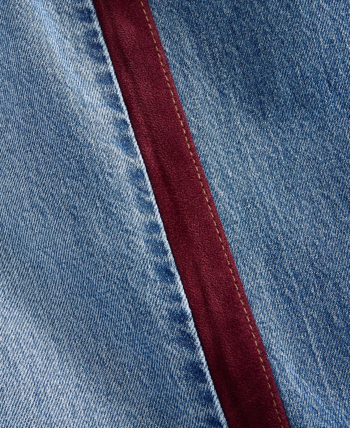 On 34th Women's High-Waisted Wide-Leg Suede Side-Stripe Jeans, Regular & Short, Macy's Exclusive