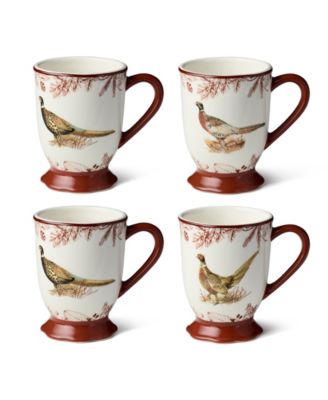 Pheasant Grove Mugs, Set of 4