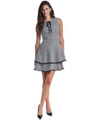 Women's Cocktail Sleeveless Tiered Dress