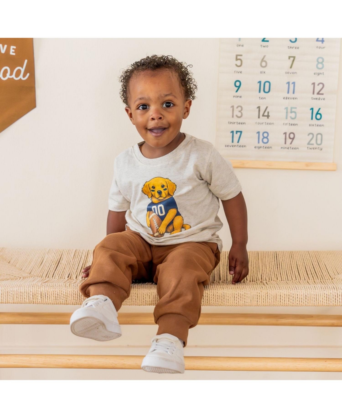 Sweet Wink Little Boys Sports Pup Short Sleeve T-Shirt