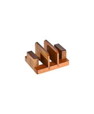 Acacia Cutting Board Holder and Plate Stand