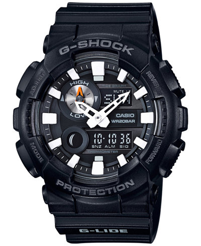 G-Shock Men's Analog-Digital Black Resin Strap Watch 51x55mm GAX100B-1A