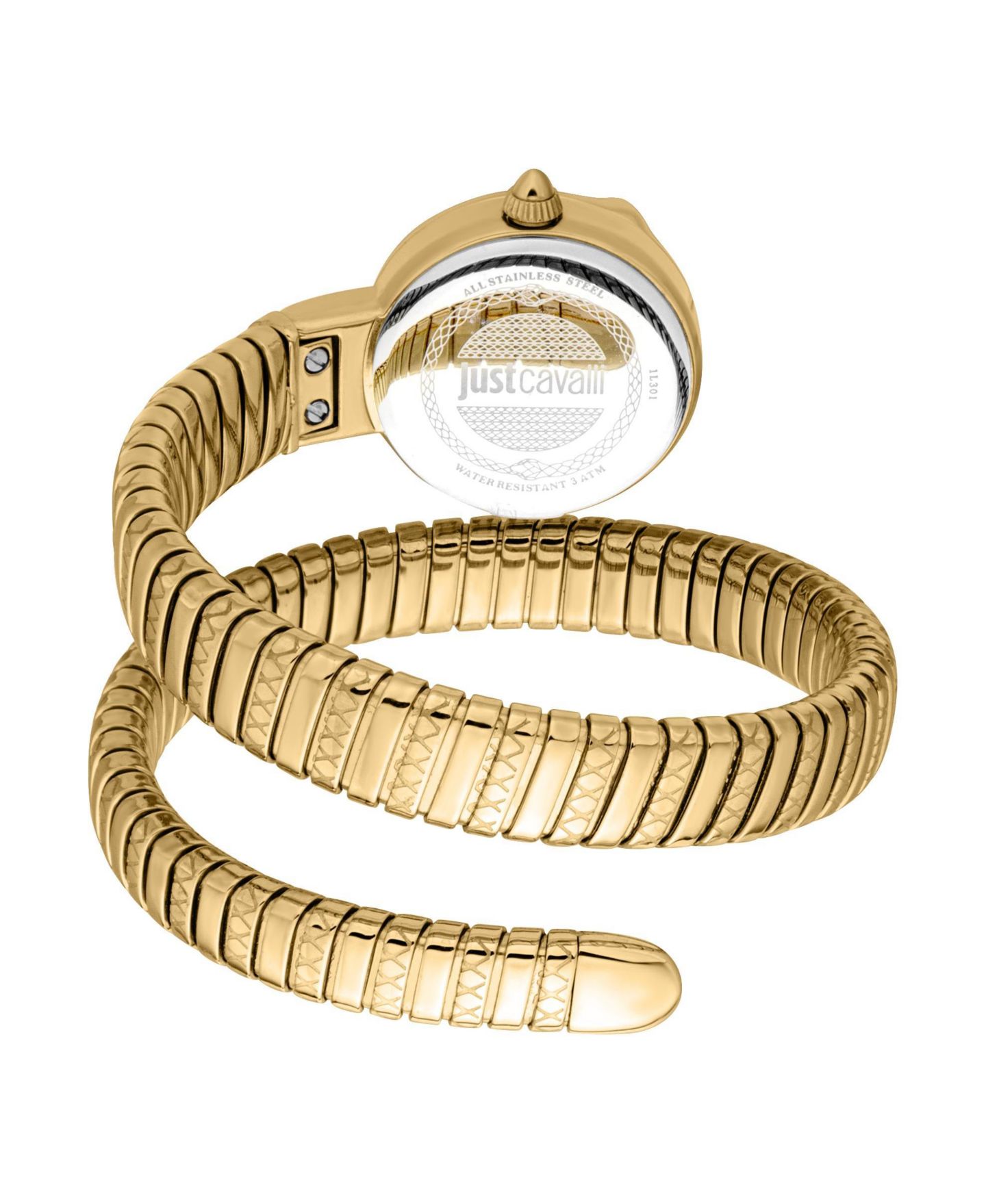 Женские часы Just Cavalli Glam Chic Quartz IP Stainless Steel Bracelet Watch, цвет: Золотой — фото 2