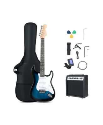 39-Inch Full-Size Electric Guitar Beginner Kit with 15W Amplifier and Accessories