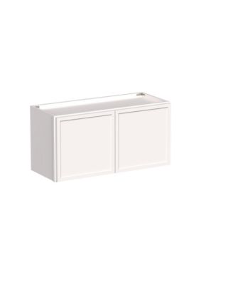 30"x15" Double Door Short Wall Cabinet, Ready to Assemble Kitchen Cabinet with Solid Wood Frame, Soft-Close Slides and Hinge