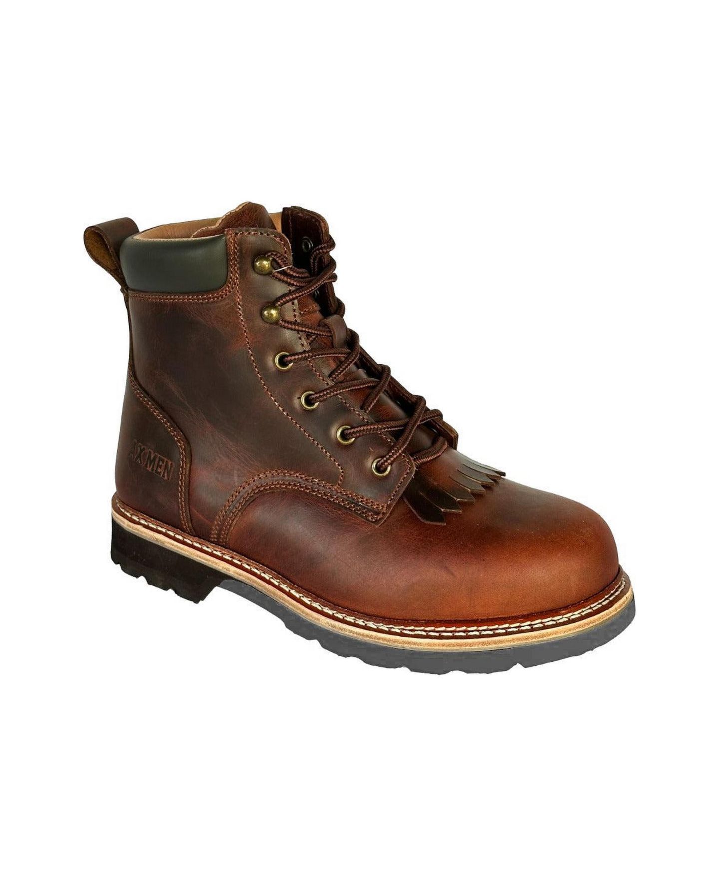 Мужские ботинки Ax Men Boots Exodus 6 Inch Front Lace Steel Toe, цвет: Коричневый — фото 1