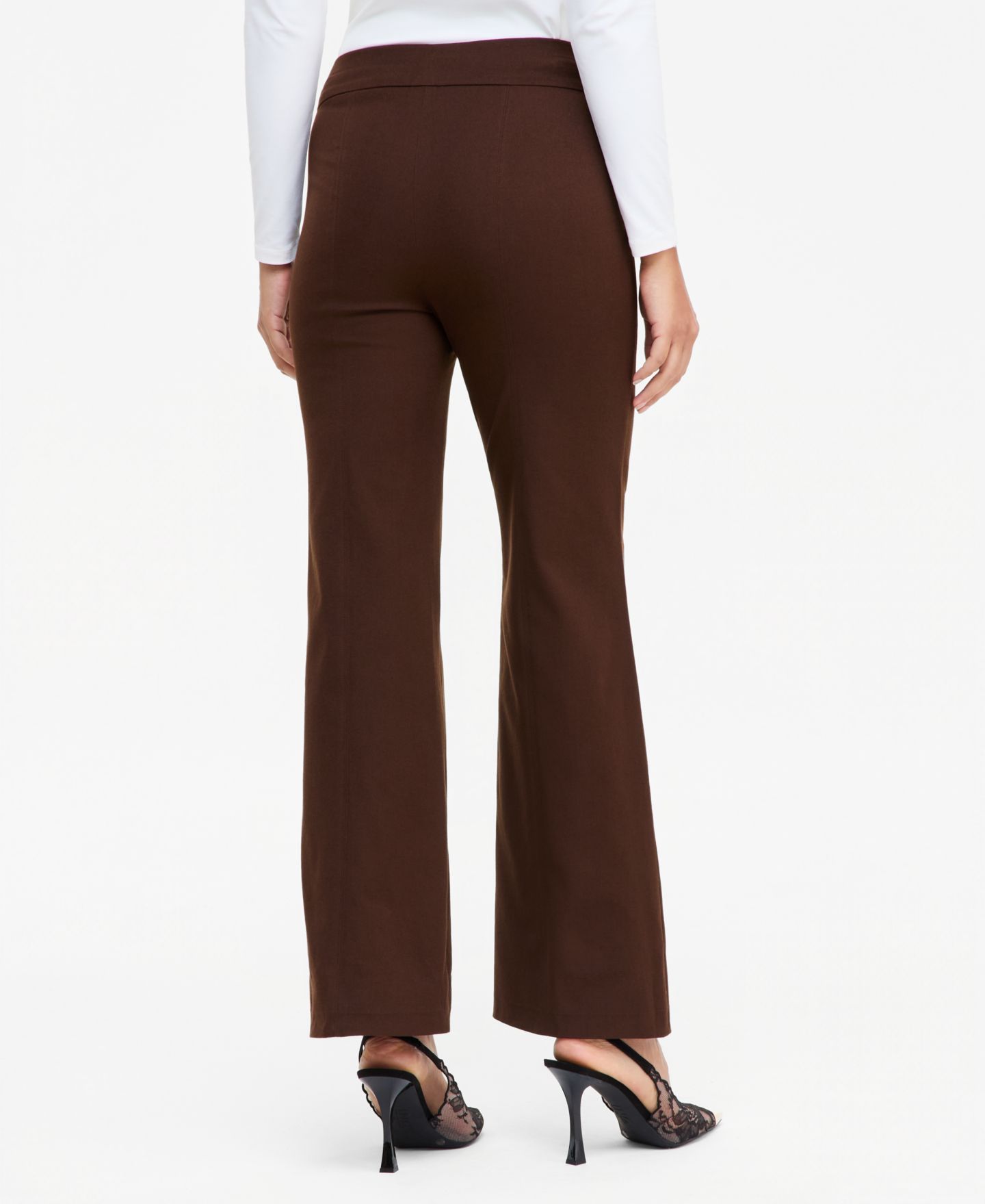 Женские брюки I.N.C. International Concepts INCredible Stretch Bootcut Pull-On, цвет: Кофейный — фото 2