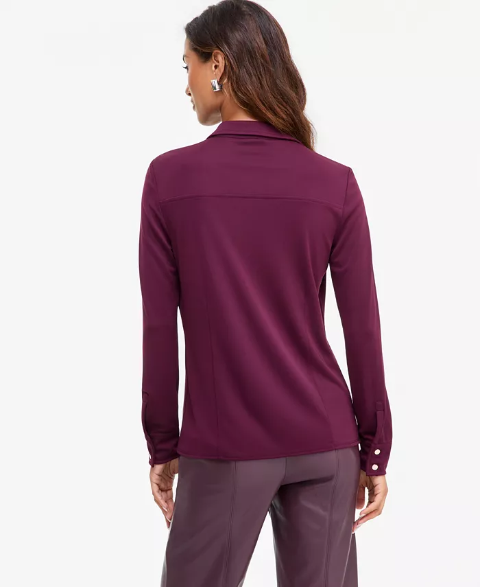 Women's Knit Utility Shirt - thumbnail 7