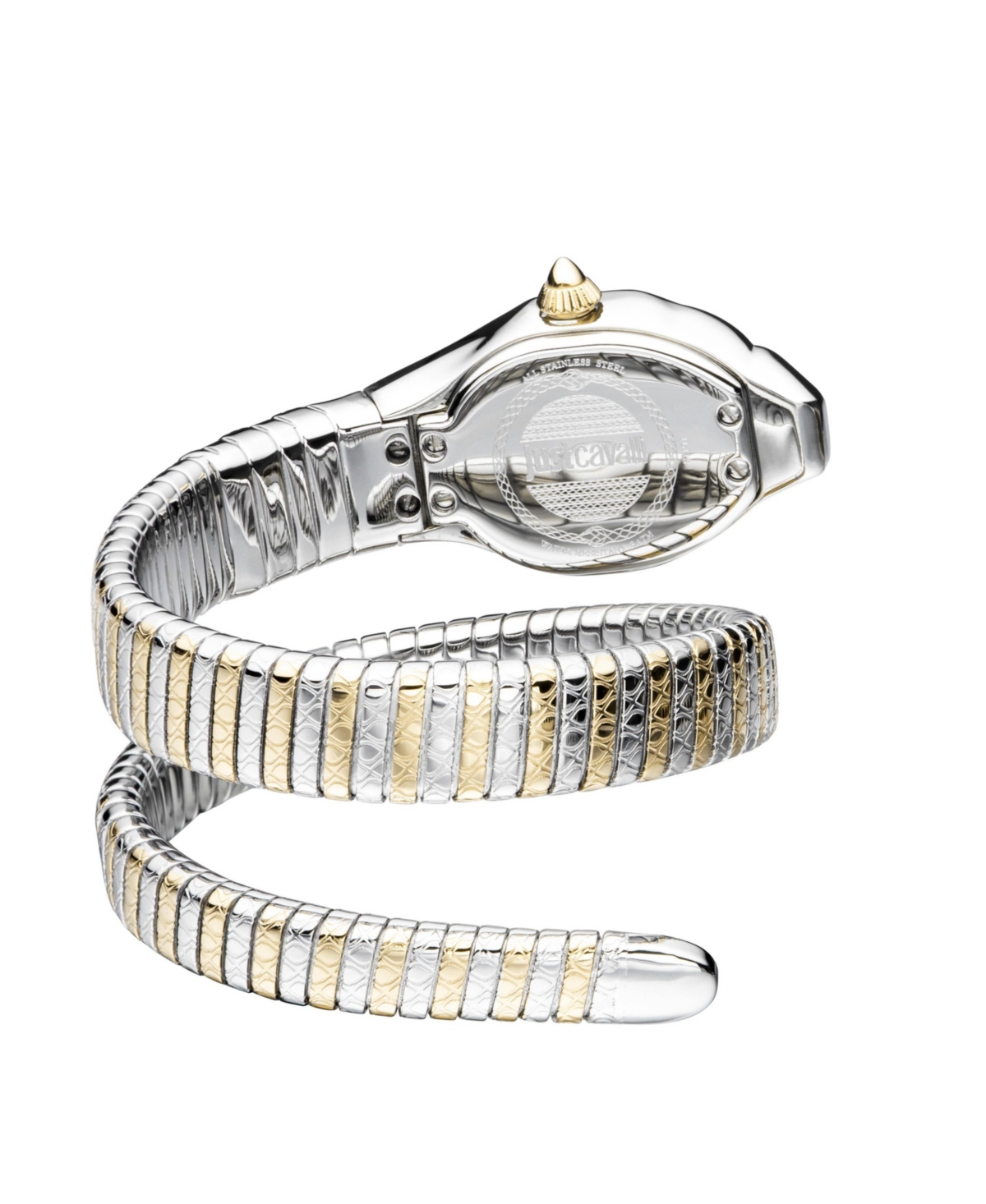 Just Cavalli Women's Glam Snake Quartz Stainless Steel Bracelet Watch