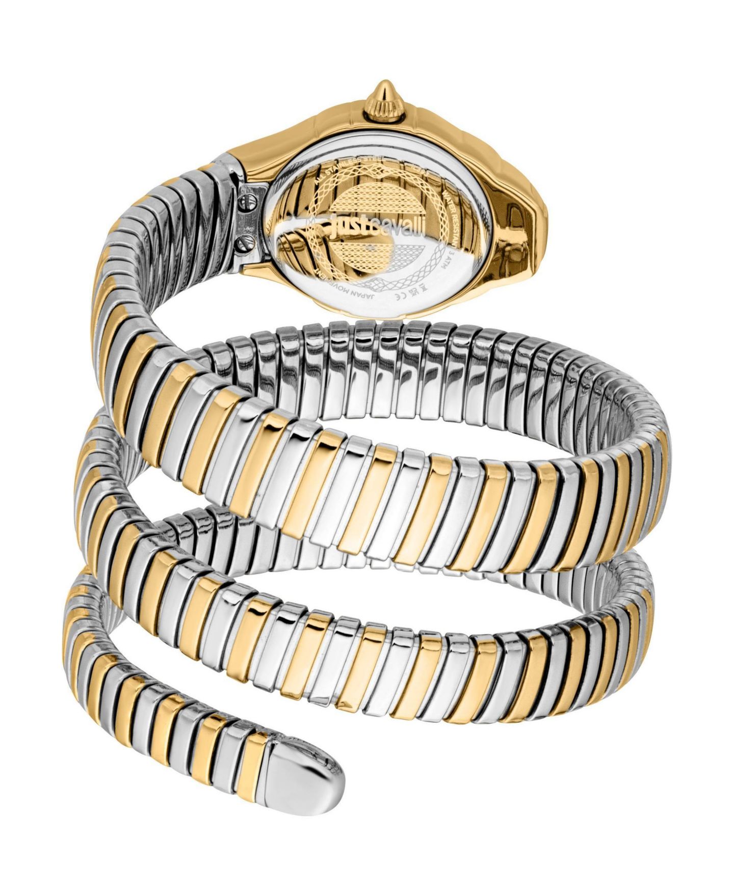 Женские часы Just Cavalli Amanta Quartz Stainless Steel Bracelet Watch, цвет: Золотой — фото 2