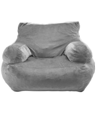 Adult Bean Bag Sofa Chair with Armrests and Plush Foam Fill