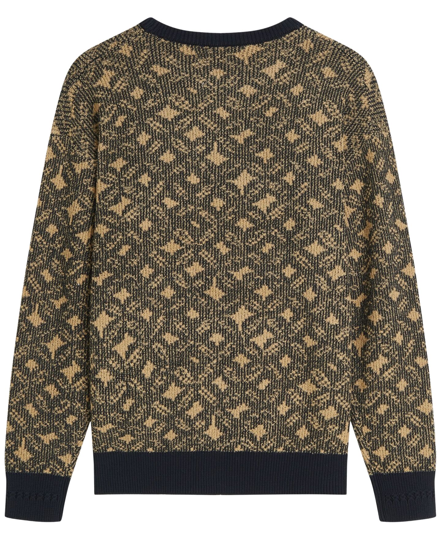 Мужской свитер SCOTCH & SODA Jacquard Wool-Blend Dropped Shoulder Crewneck, цвет: Комбинированный — фото 6