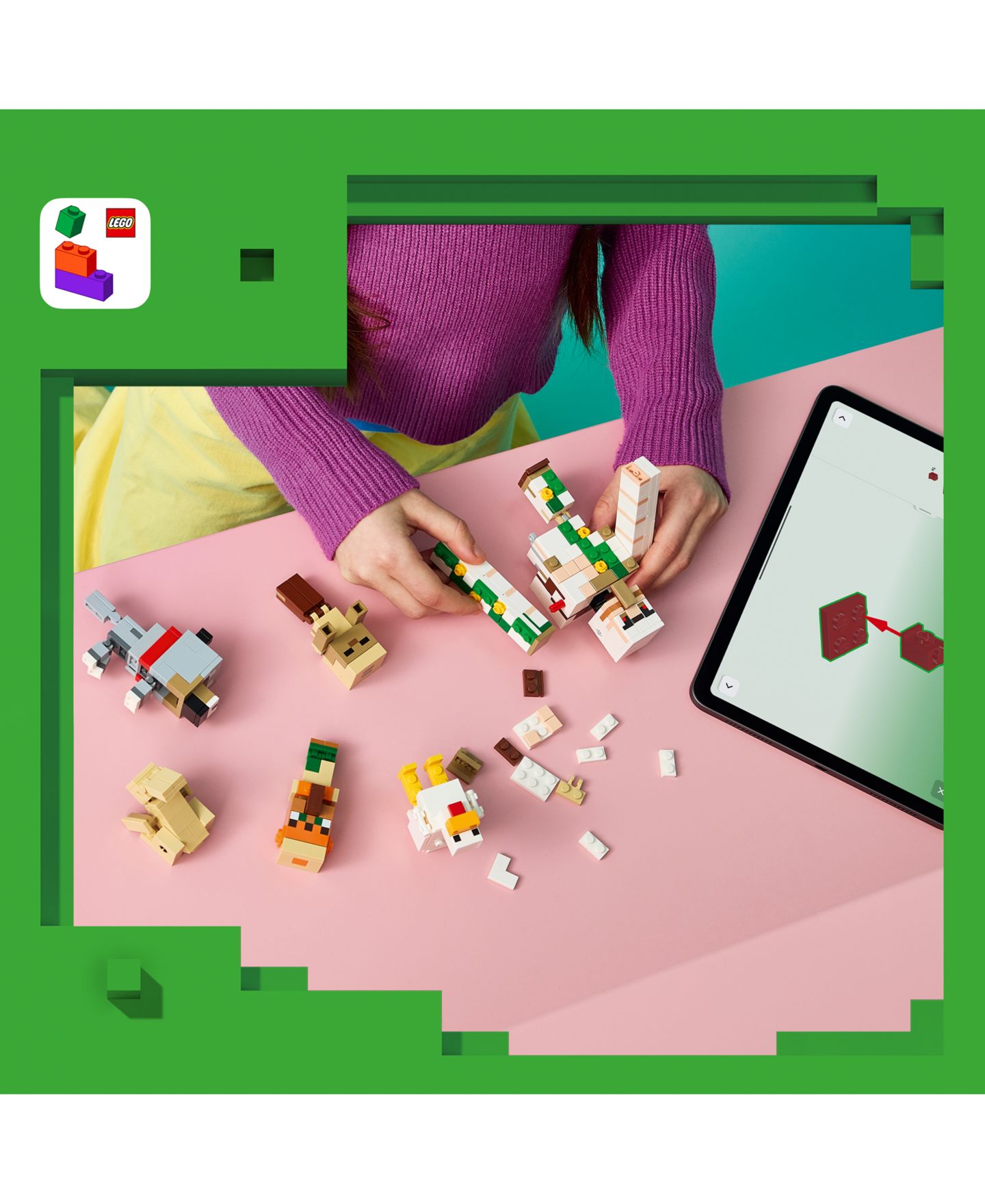 Детские конструкторы LEGO® Minecraft Chicken Jockey Desert Attack 21592, 428 Pieces — фото 7