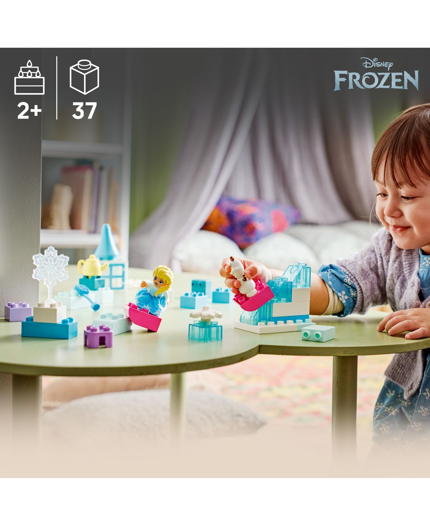 Детские конструкторы LEGO® Duplo Disney Frozen Creative Box with Elsa and Olaf 10462, 37 Pieces — фото 3