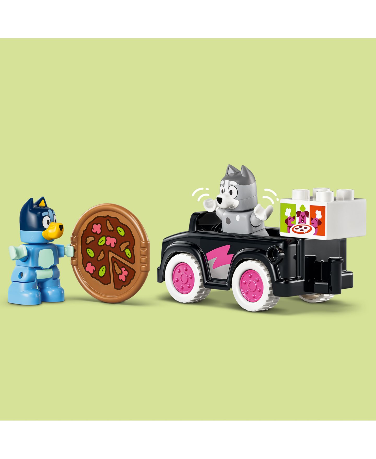 Детские конструкторы LEGO® Duplo Bluey Pizza Girls with Muffin and Bluey 10469, 44 Pieces — фото 2