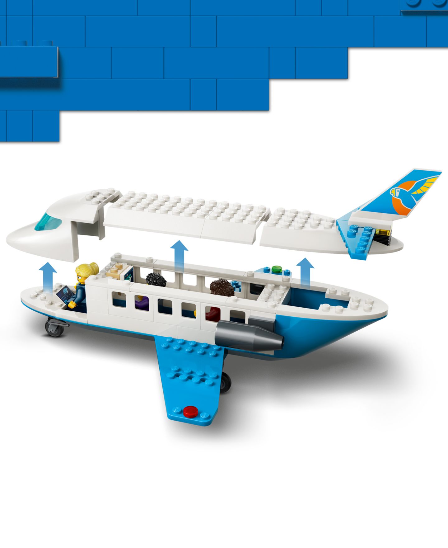 Детские конструкторы LEGO® City Passenger Jet Building Toy 60492, 118 Pieces — фото 3
