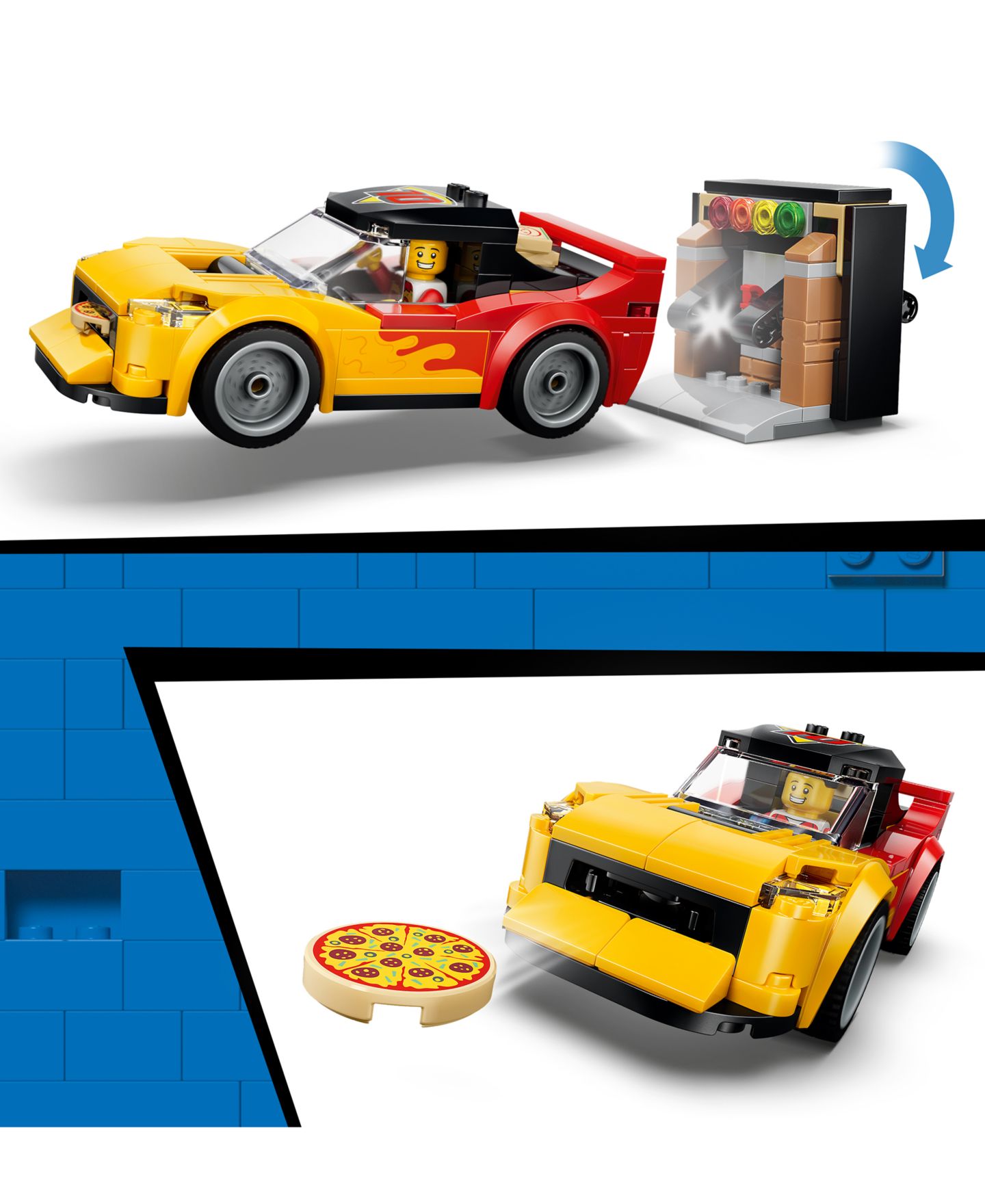 Детские конструкторы LEGO® City Pizza Delivery Experience with Vehicles 60496, 494 Pieces — фото 4