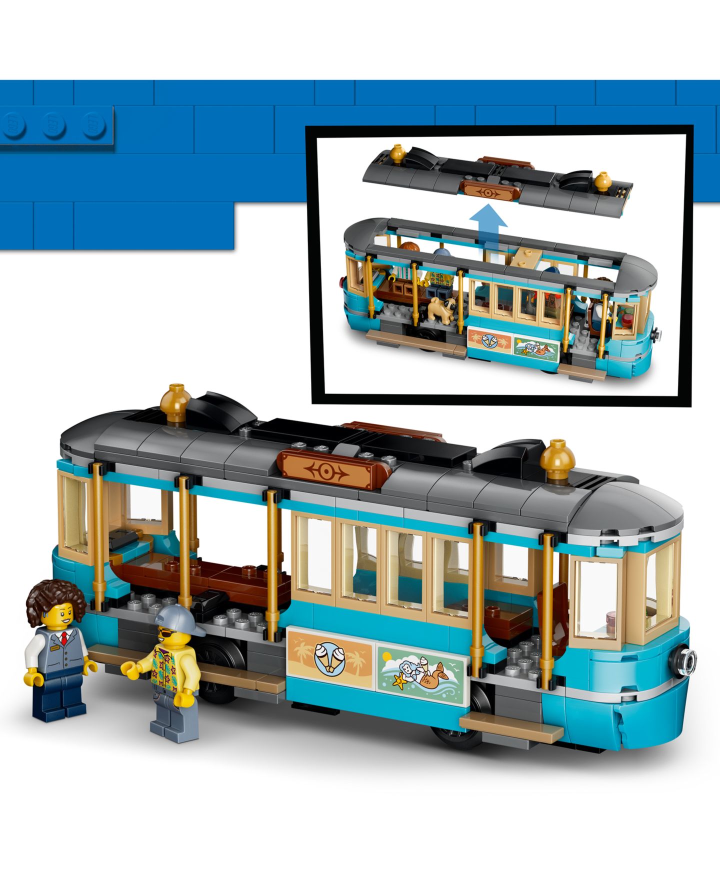 Детские конструкторы LEGO® City Classic Beach Streetcar Toy 60506, 693 Pieces — фото 2