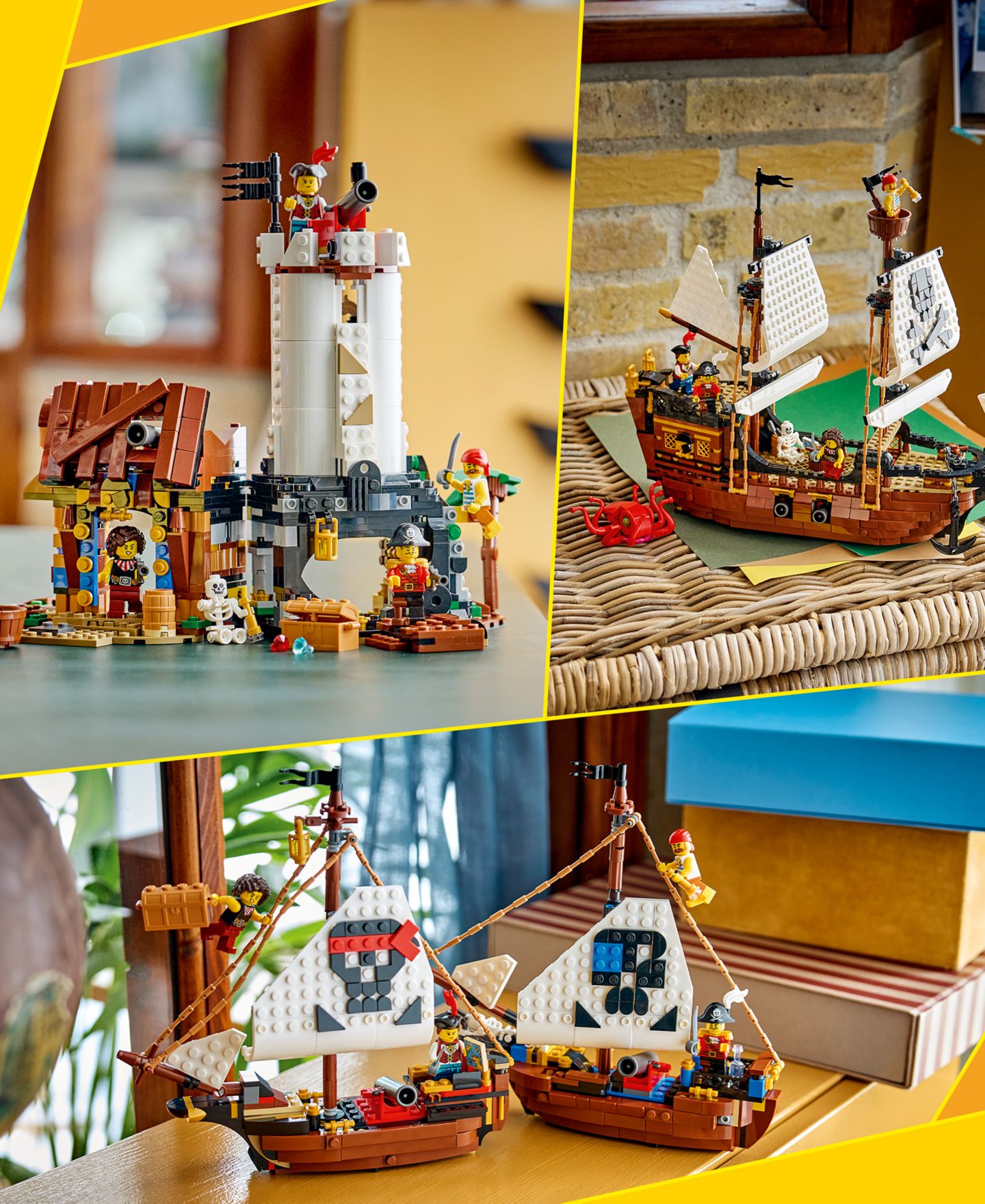 Детские конструкторы LEGO Creator 3 in 1 Iconic Pirate Ship 31387, 1074 Pieces — фото 4
